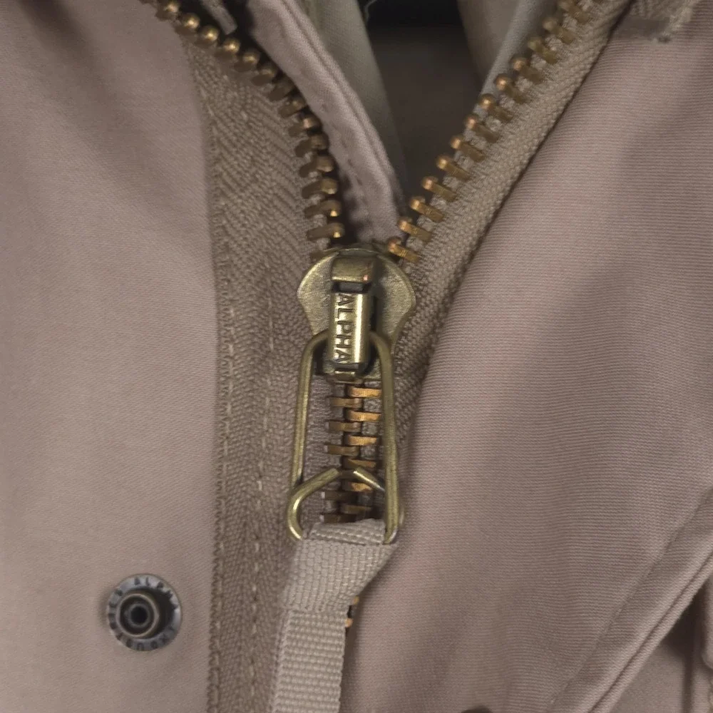 Alpha Industries M65 Field Coat Mens Medium Beige Cold Weather with ALS/92 Liner